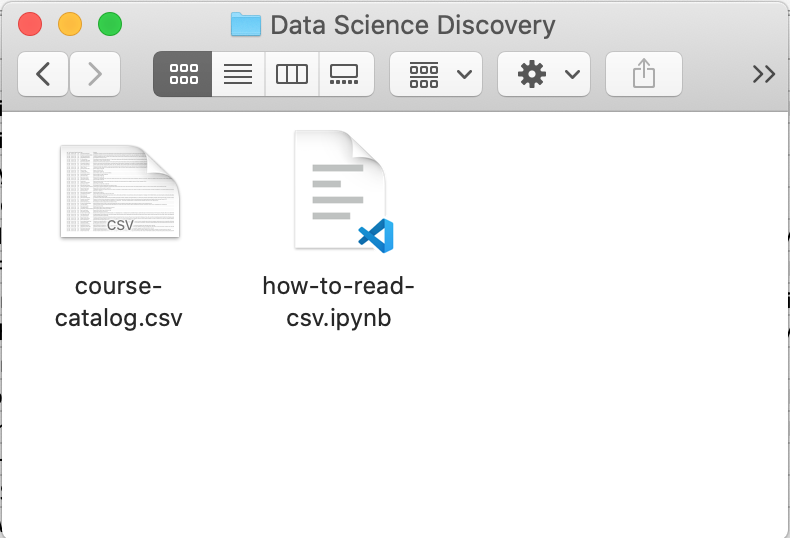 Photo showing the files are in the same folder